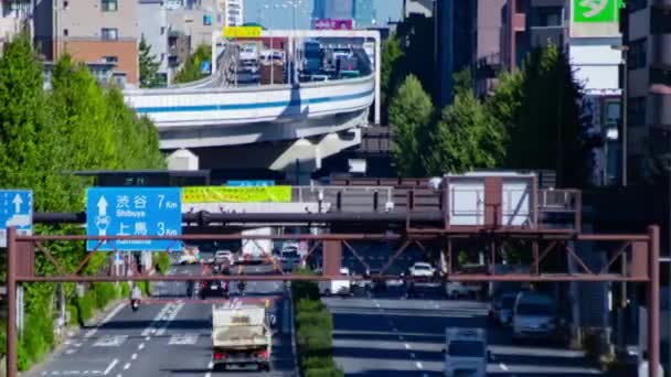 Timelapse Traffic Jam Crossing Tokyo Setagaya District Tokyo Japan 2022 — 图库视频影像