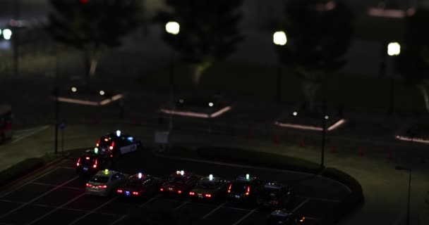 Sebuah Malam Miniatur Pemandangan Kota Marunouchi Tokyo Tiltshift Rekaman Berkualitas — Stok Video