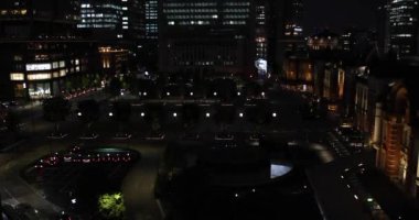 Marunouchi Tokyo 'da bir gece manzarası. Yüksek kalite 4K görüntü. Chiyoda bölgesi Marunouchi Tokyo 09.13.2022 Tokyo 'nun merkezidir.. 