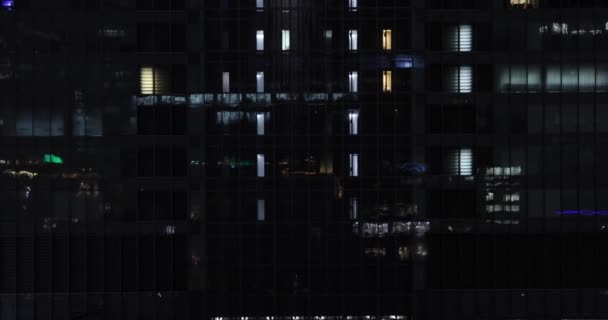 Uma Paisagem Urbana Noturna Marunouchi Tóquio Tiro Escuro Ângulo Alto — Vídeo de Stock