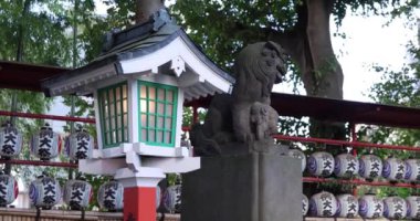 A traditional landscape at Tanashi Shrine in Tokyo. Nishitokyo district Tanashi Tokyo Japan 10.20.2022 High quality 4k footage