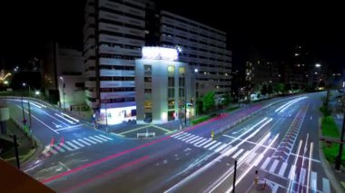 A night timelapse of traffic jam at Yamate avenue. Meguro district Ohashi Tokyo Japan - 02.09.2023 It is neon street at the urban city. High quality 4k footage