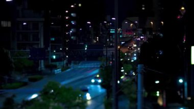 A night timelapse of traffic jam at Yamate avenue. Meguro district Ohashi Tokyo Japan - 02.09.2023 It is neon street at the urban city. High quality 4k footage