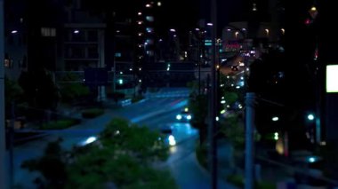 A night timelapse of traffic jam at Yamate avenue. Meguro district Ohashi Tokyo Japan - 02.09.2023 It is neon street at the urban city. High quality 4k footage