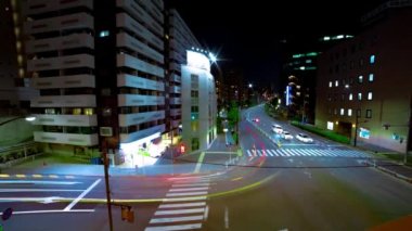 A night timelapse of traffic jam at Yamate avenue. Meguro district Ohashi Tokyo Japan - 02.09.2023 It is neon street at the urban city. High quality 4k footage