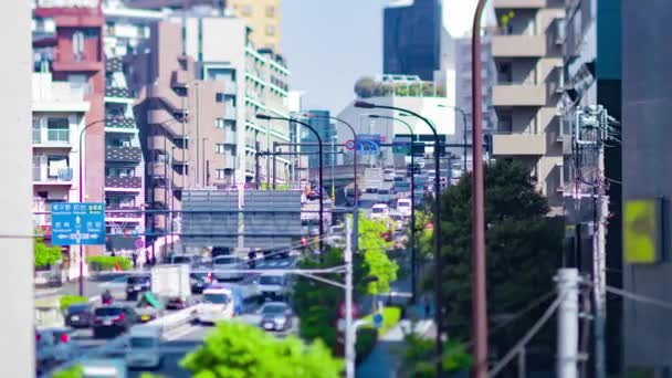 Timelapse Embouteillage Dans Rue Ville Tokyo Images Haute Qualité Meguro — Video
