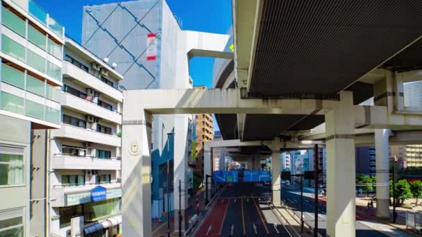 Časová Tíseň Dopravní Zácpy Městské Ulici Tokiu Kvalitní Záběry Meguro — Stock video