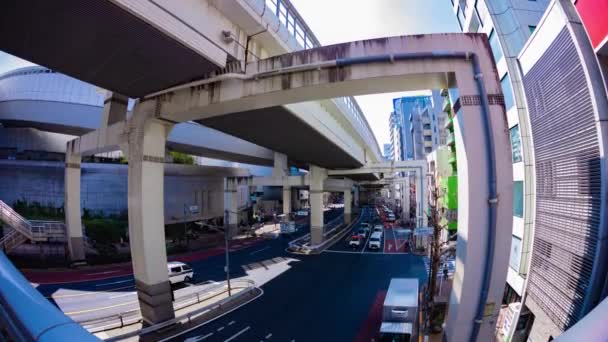 Timelapse Blocaj Trafic Strada Orașului Din Tokyo Imagini Înaltă Calitate — Videoclip de stoc