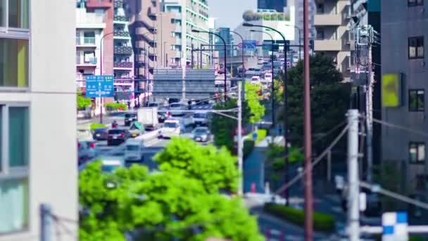 Timelapse Embouteillage Dans Rue Ville Tokyo Images Haute Qualité Meguro — Video