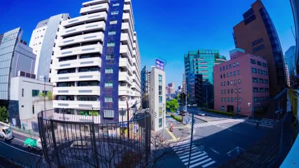 Tokyo Daki Şehir Caddesinde Trafik Sıkışıklığı Zamanı Yüksek Kalite Görüntü — Stok video