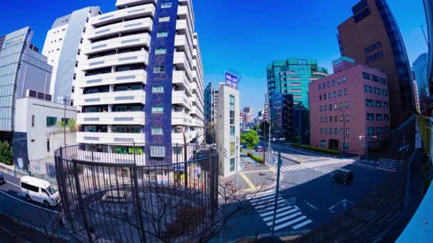 Timelapse Trafikstockning Stadens Gata Tokyo Högkvalitativ Film Meguro Distriktet Tokyo — Stockvideo