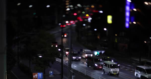 Нічний Затор Проспекті Ямате Район Мегуро Ohashi Tokyo Japan 2023 — стокове відео
