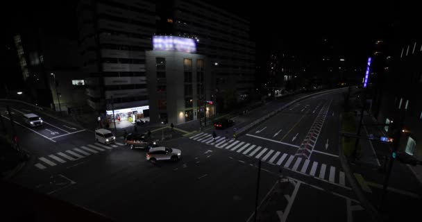 山手通りで夜行渋滞 目黒区大橋東京都 2023都会のネオン街です 高品質4K映像 — ストック動画