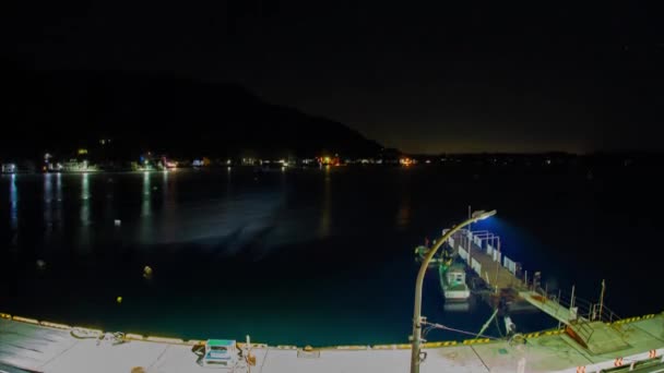 Scurgere Timp Zori Portului Țară Shizuoka Ochi Împușcat Imagini Înaltă — Videoclip de stoc