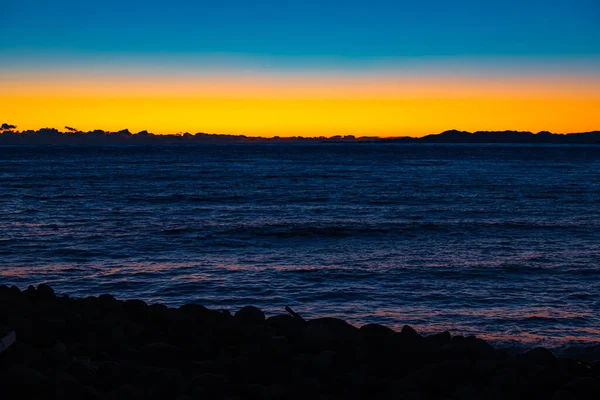 Eine Sonnenuntergangsaufnahme Der Küste Heda Shizuoka Hochwertiges Foto Numazu Bezirk — Stockfoto