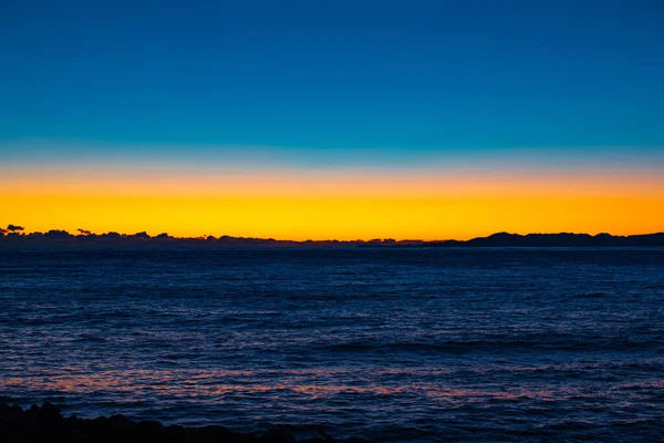 Eine Sonnenuntergangsaufnahme Der Küste Heda Shizuoka Hochwertiges Foto Numazu Bezirk — Stockfoto