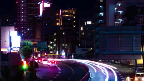 วงเวลากลางค นของการจราจรต ถนนในโตเก ภาพ ณภาพส เขต Setagaya โตเก ประเทศญ 2023 — วีดีโอสต็อก