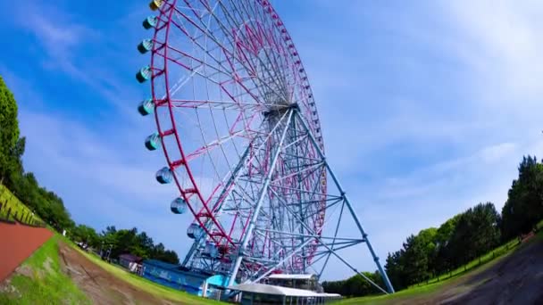 Timelapse Ruota Panoramica Movimento Nel Parco Kasairinkai Filmati Alta Qualità — Video Stock