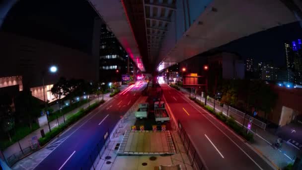 東京の街中の渋滞の夜のタイムラプス 高品質4K映像 渋谷区初台東京都04 2023ここでは東京の街を紹介します — ストック動画