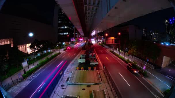 东京城市街道上的交通堵塞已过去了一夜 高质量的4K镜头 仁谷区东京 2023这是东京的一条城市街道 — 图库视频影像