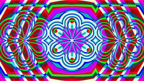 Bakgrundsbild Geometriskt Psykedeliskt Mönster Högkvalitativ Illustration 2023 — Stockfoto