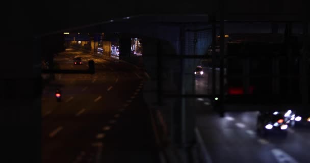 Нічний Мініатюрний Джем Вулиці Міста Токіо Високоякісні Кадри Шибуя Район — стокове відео