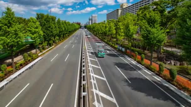 Timelapse Korka Śródmieściu Ulicy Takashimadaira Tokio Wysokiej Jakości Materiał Dystrykt — Wideo stockowe