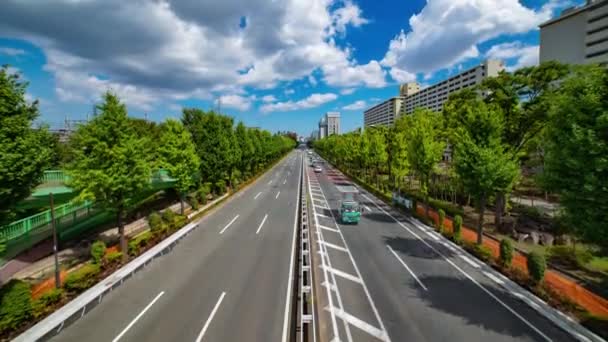 Timelapse Atasco Tráfico Calle Del Centro Takashimadaira Tokio Imágenes Alta — Vídeos de Stock