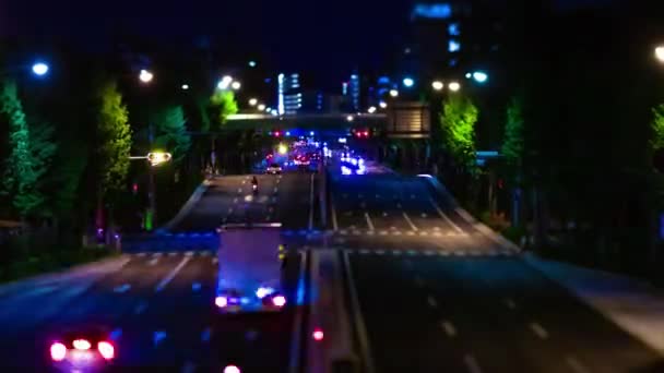 东京Takashimadaira市中心街道上的交通堵塞已经过去了一夜 高质量的4K镜头 Itabashi District Takashimadaira Tokyo Japan 2023这里是东京的市中心 — 图库视频影像
