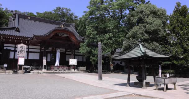 Templo Tradicional Japonés Jindaiji Antigua Calle Tokio Imágenes Alta Calidad — Vídeos de Stock