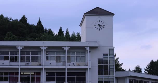 群馬県の国側にある閉鎖された小学校の建物 高品質の4K映像を公開しました アガツマ地区 中野城群馬ジャパン 2023 群馬県の国側の閉校校となっている — ストック動画