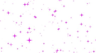 Beyaz arka planda parıldayan parıldayan yıldızın hareketli grafikleri. Yüksek kalite 4k görüntü 10.20.2023
