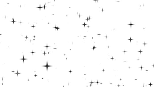Beyaz Arka Planda Parıldayan Parıldayan Yıldızın Hareketli Grafikleri Yüksek Kalite — Stok video