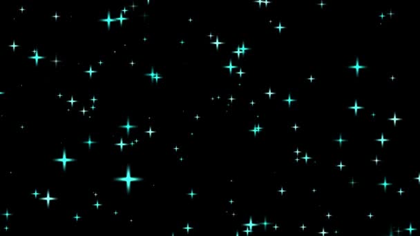 Графика Движения Мерцающей Звезды Сверкающей Черным Фоном Высококачественные Кадры 2023 — стоковое видео