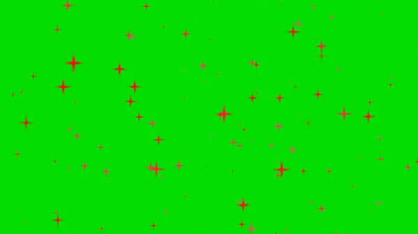 Graphics of the twinkle glitter star sparkling behind green background. High quality photo 10.20.2023