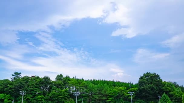 Временной Снимок Облака Школьной Площадке Сельской Местности Высококачественные Кадры Агацумский — стоковое видео