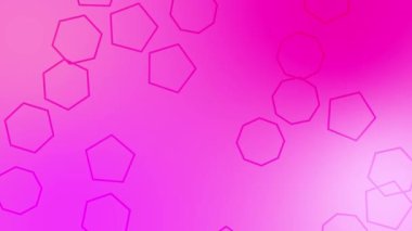 Çokgen şekilli nesneyi de içeren pembe ve morumsu arkaplan CG 'si. Yüksek kalite 4k görüntü. 