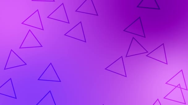 Fondo Púrpura Incluyendo Objeto Forma Triángulo Imágenes Alta Calidad — Vídeo de stock