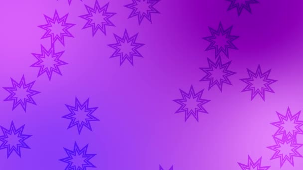 Fondo Púrpura Incluyendo Objeto Forma Estrella Imágenes Alta Calidad — Vídeo de stock