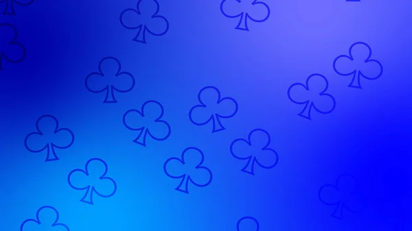 High quality illustration. CG image of blue background including clover shaped object