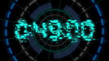 Hareket grafiğinin gerisinde 60 saniyeden sıfıra geri sayım filmi. Yüksek kalite 4K görüntü. 11.09.2023