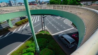 Takashimadaira Tokyo 'daki şehir merkezinde trafik sıkışıklığı zamanı. Yüksek kalite 4K görüntü. Itabashi bölgesi Tokyo 08.30.2023 Tokyo 'nun merkezidir.. 