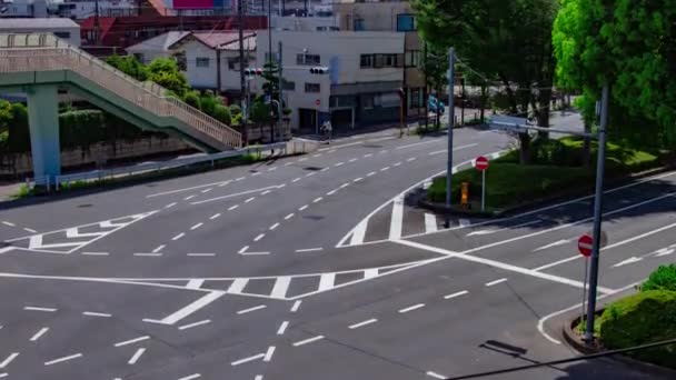 Közlekedési Dugó Belvárosi Utcában Takashimadaira Tokióban Kiváló Minőségű Felvétel Tokió — Stock videók