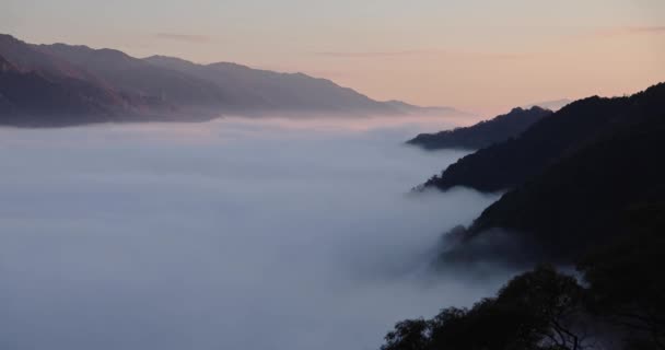 Lautan Awan Puncak Gunung Kyoto Rekaman Berkualitas Tinggi Distrik Sumber — Stok Video