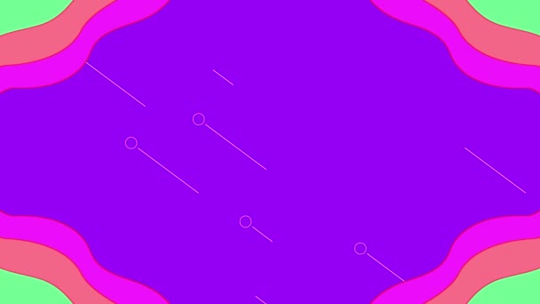Цикл Анімації Фіолетового Фону Заголовного Фільму Високоякісні Кадри 2024 — стокове відео