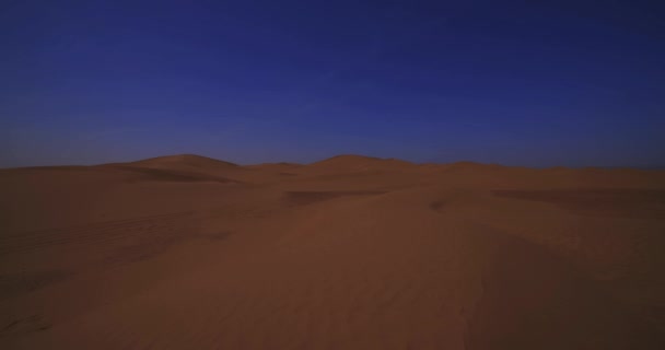Dună Nisip Panoramică Deșertului Sahara Mhamid Ghizlane Din Maroc Imagini — Videoclip de stoc