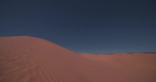 Uma Duna Areia Deserto Saara Mhamid Ghizlane Marrocos Imagens Alta — Vídeo de Stock