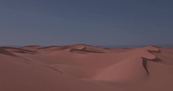 Песчаная Дюна Пустыни Сахара Мамид Эль Гизлане Марокко Высококачественные Кадры — стоковое видео