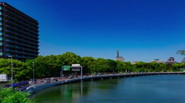 Tokyo 'daki şehir otobanında trafik sıkışıklığı zamanı. Yüksek kalite 4K görüntü. Chiyoda bölgesi Tokyo 05.10.2024 Tokyo 'da bir metropoliten otoyoldur..