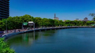 Tokyo 'daki şehir otobanında trafik sıkışıklığı zamanı. Yüksek kalite 4K görüntü. Chiyoda bölgesi Tokyo 05.10.2024 Tokyo 'da bir metropoliten otoyoldur..